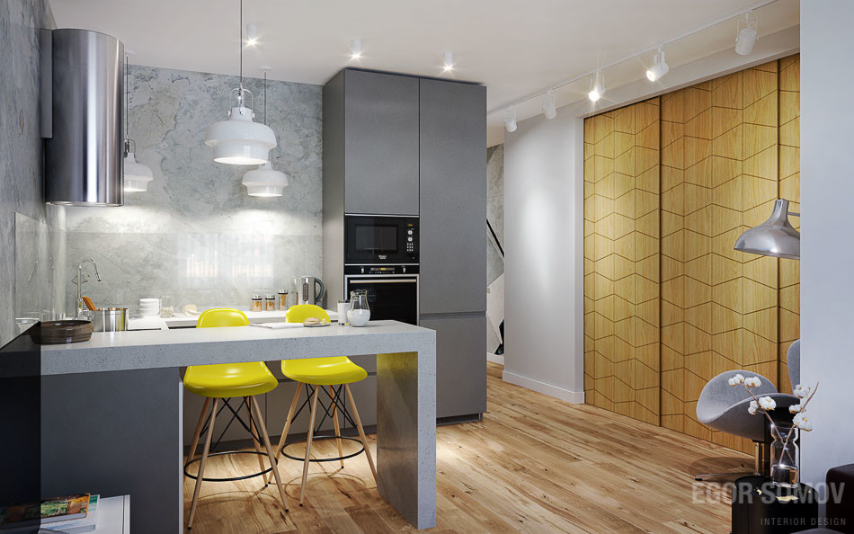 Интерьер в ЖК Лобачевский