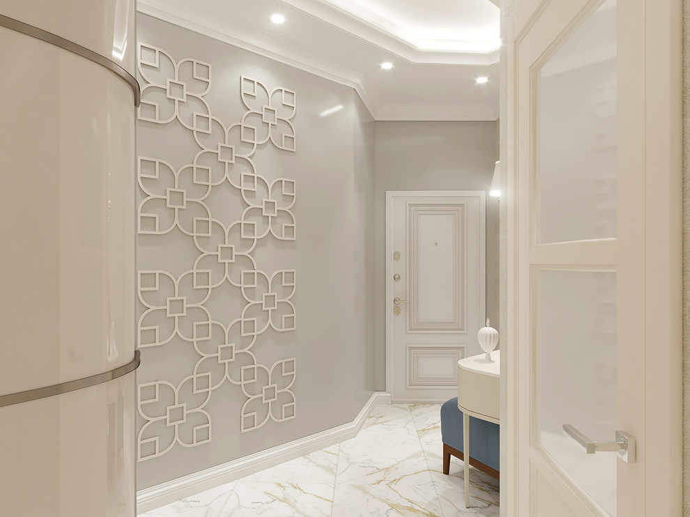 Дизайн проект: Кухня-гостиная, классика, г. Владивосток