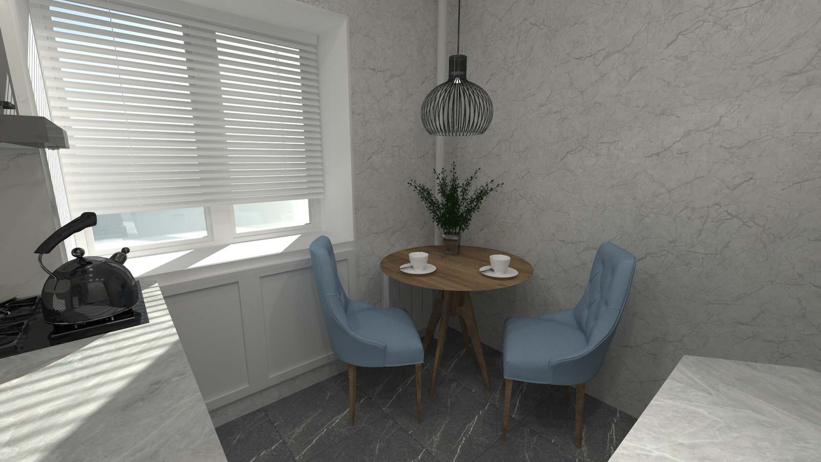 Дизайн маленькой кухни