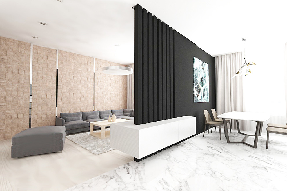 Студия в стиле минимализм