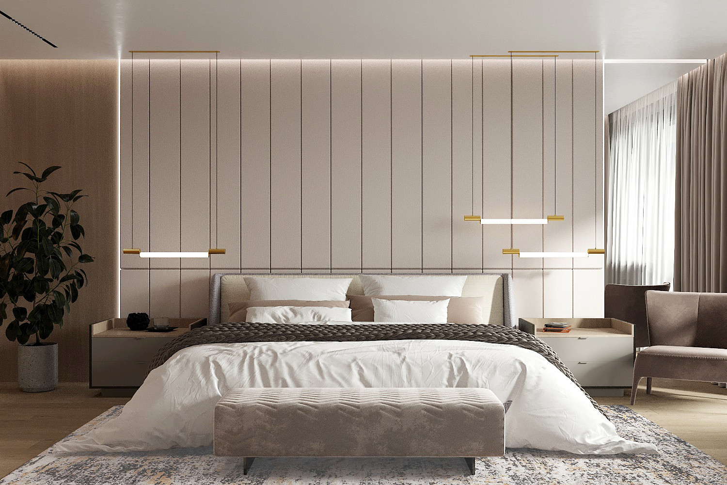 Интерьер квартиры г. Самара "Евроквартал" 180м2