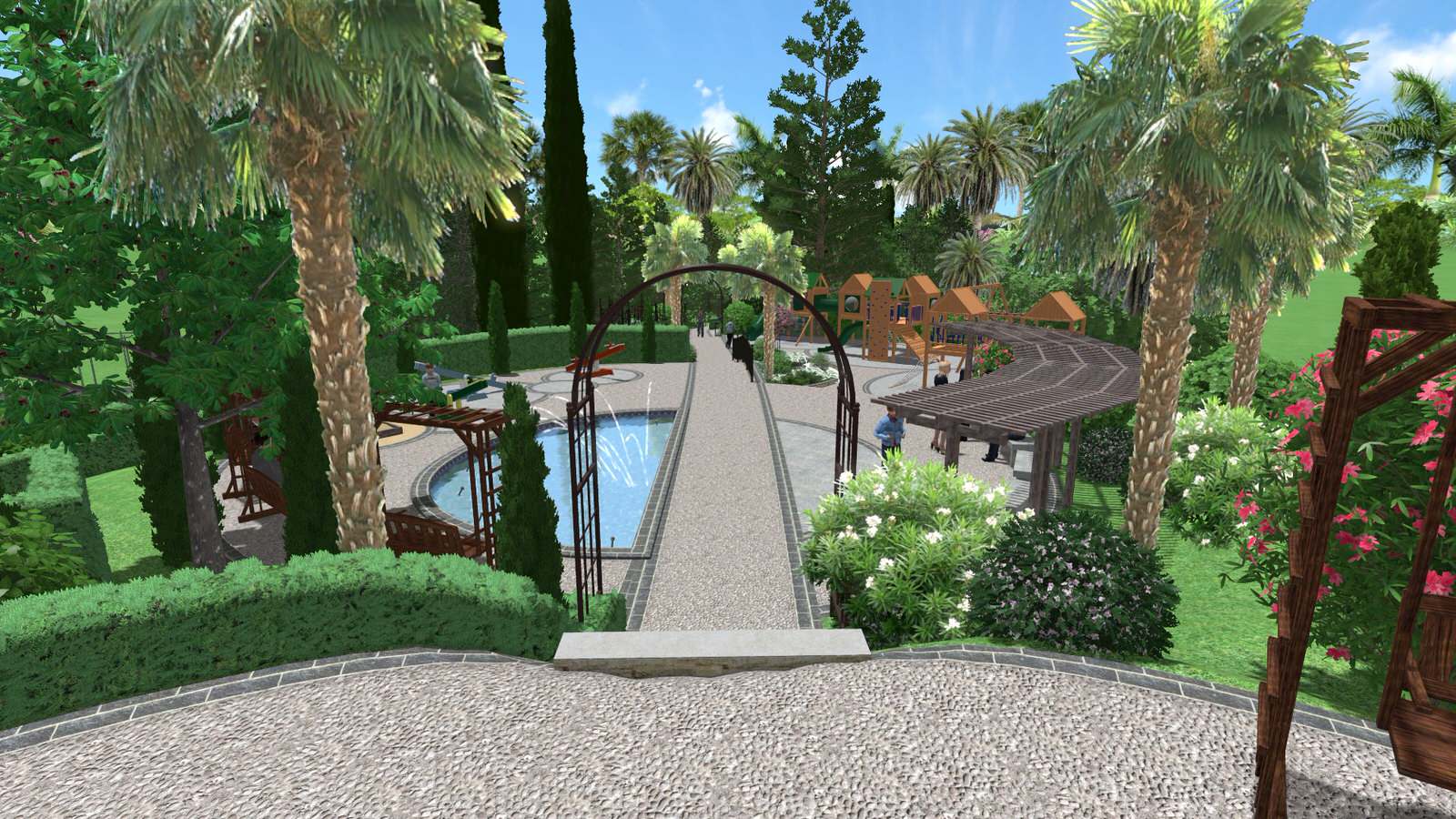 Детская площадка для санатория.