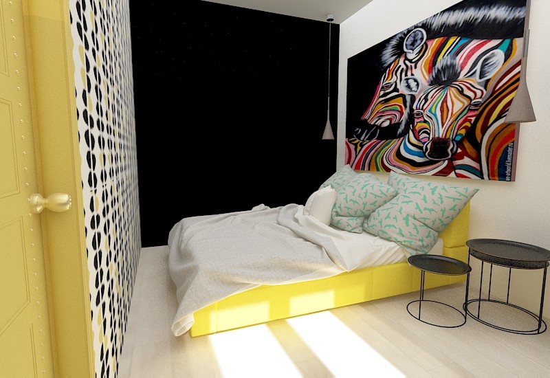 Обложка проекта: Спальня в стиле Поп-арт
