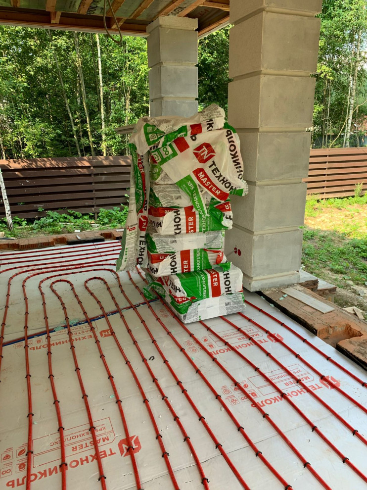 Ход стройки. Усадьба Шарапово. Дом.