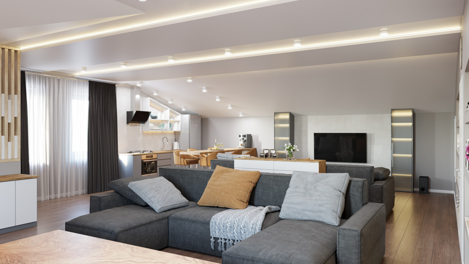 Дизайн мансардного этажа