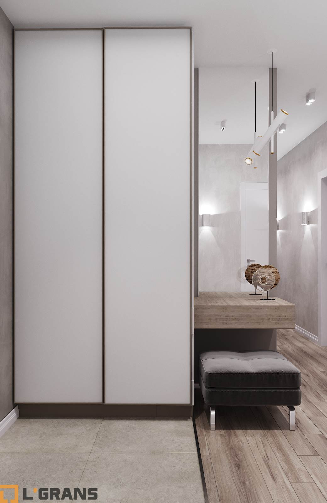 Дизайн проект квартиры по ул. Шеронова в Хабаровске