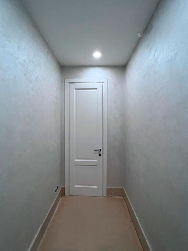 Декоративная штукатурка Мокрый шелк в интерьере