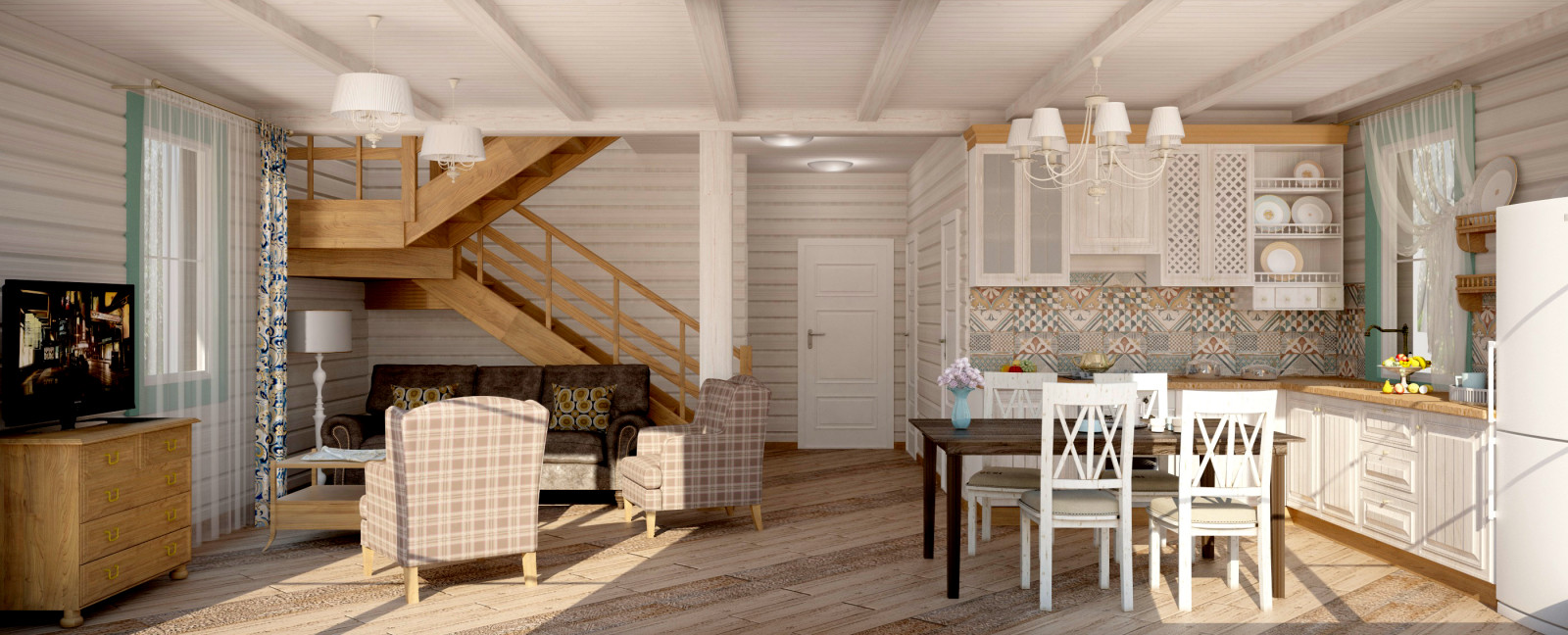 Обложка проекта: Интерьер загородного дома, д. Хабарское, Нижегородская область