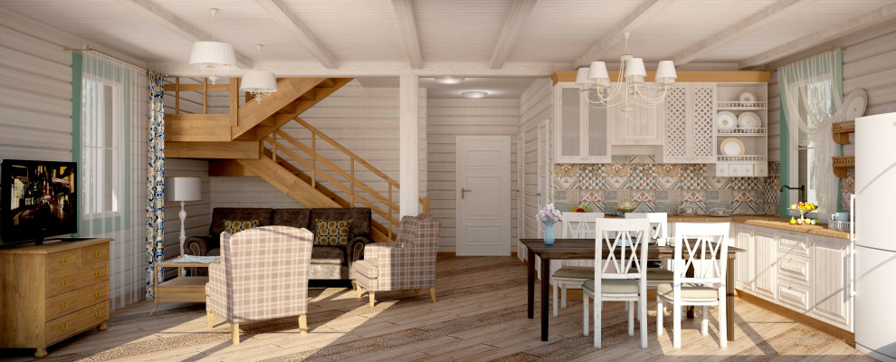 Обложка проекта: Интерьер загородного дома, д. Хабарское, Нижегородская область