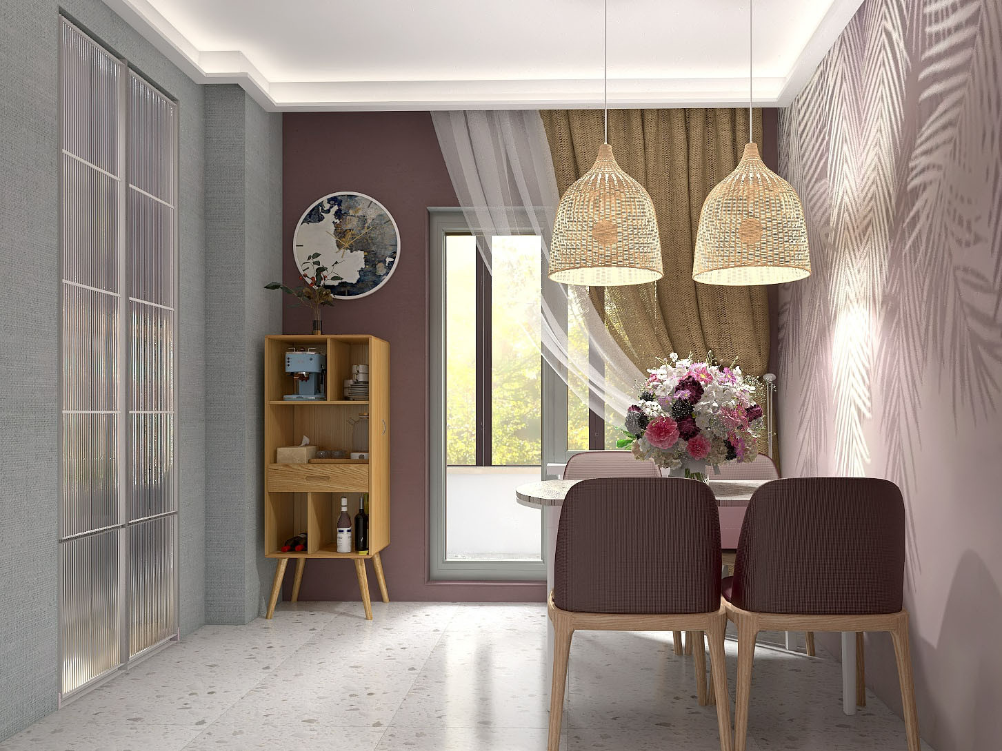 Двухкомнатная квартира с элементами Эко стиля