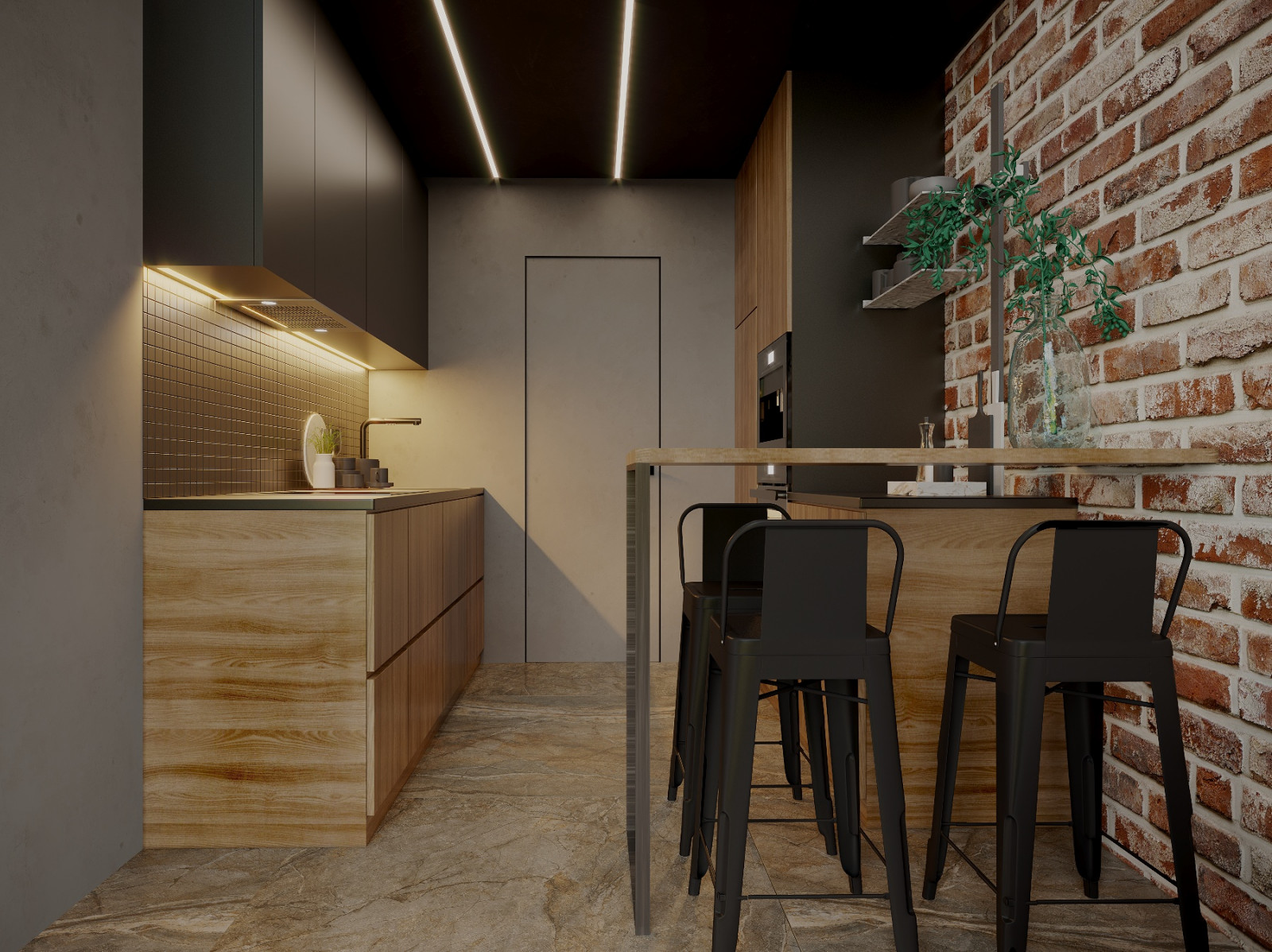 Двухуровневые апартаменты  30 кв.м