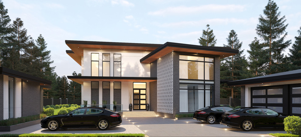 Обложка проекта: Экстерьер загородного особняка в Москве