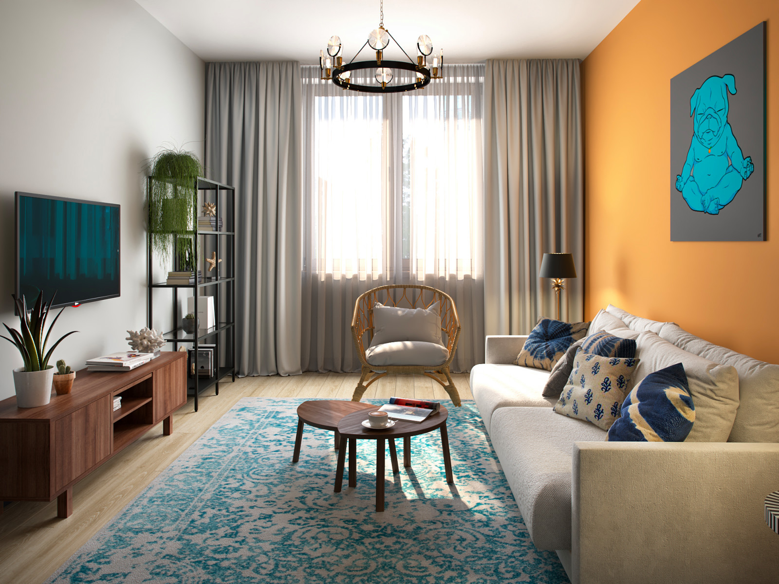 Обложка проекта: Квартира в Москве 64 м2