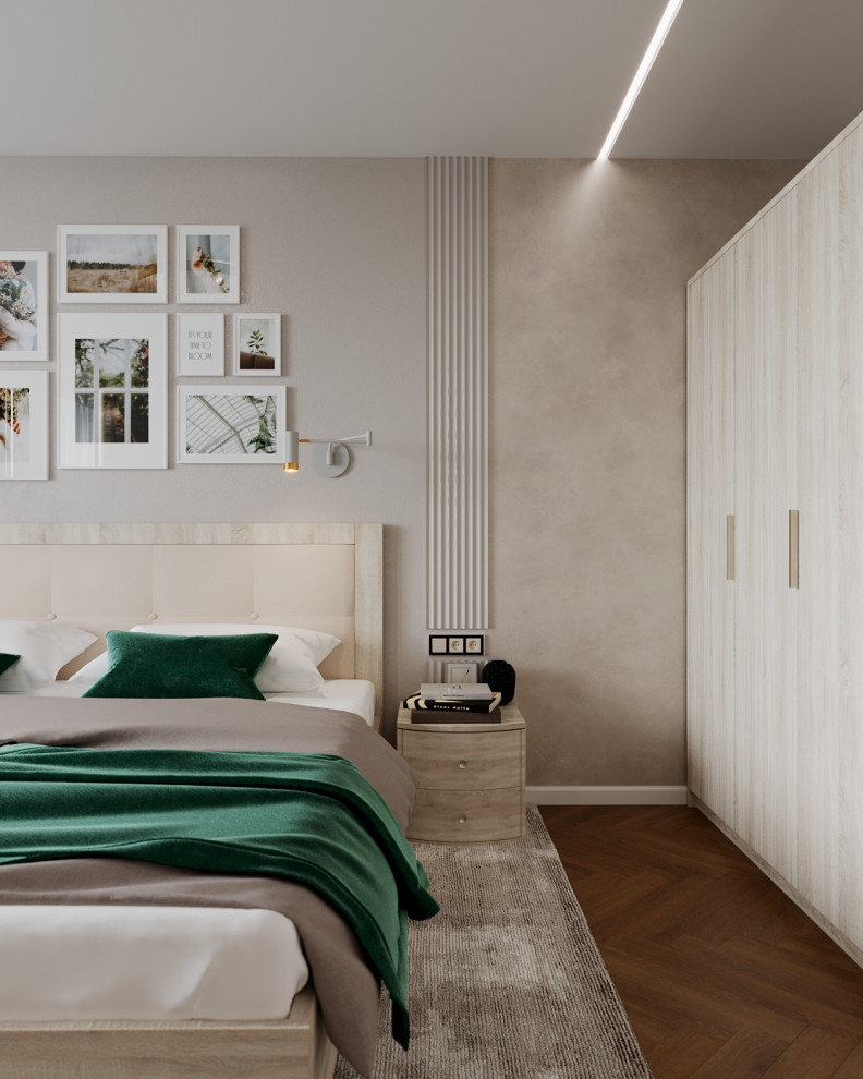 Квартира  с зелёными акцентами