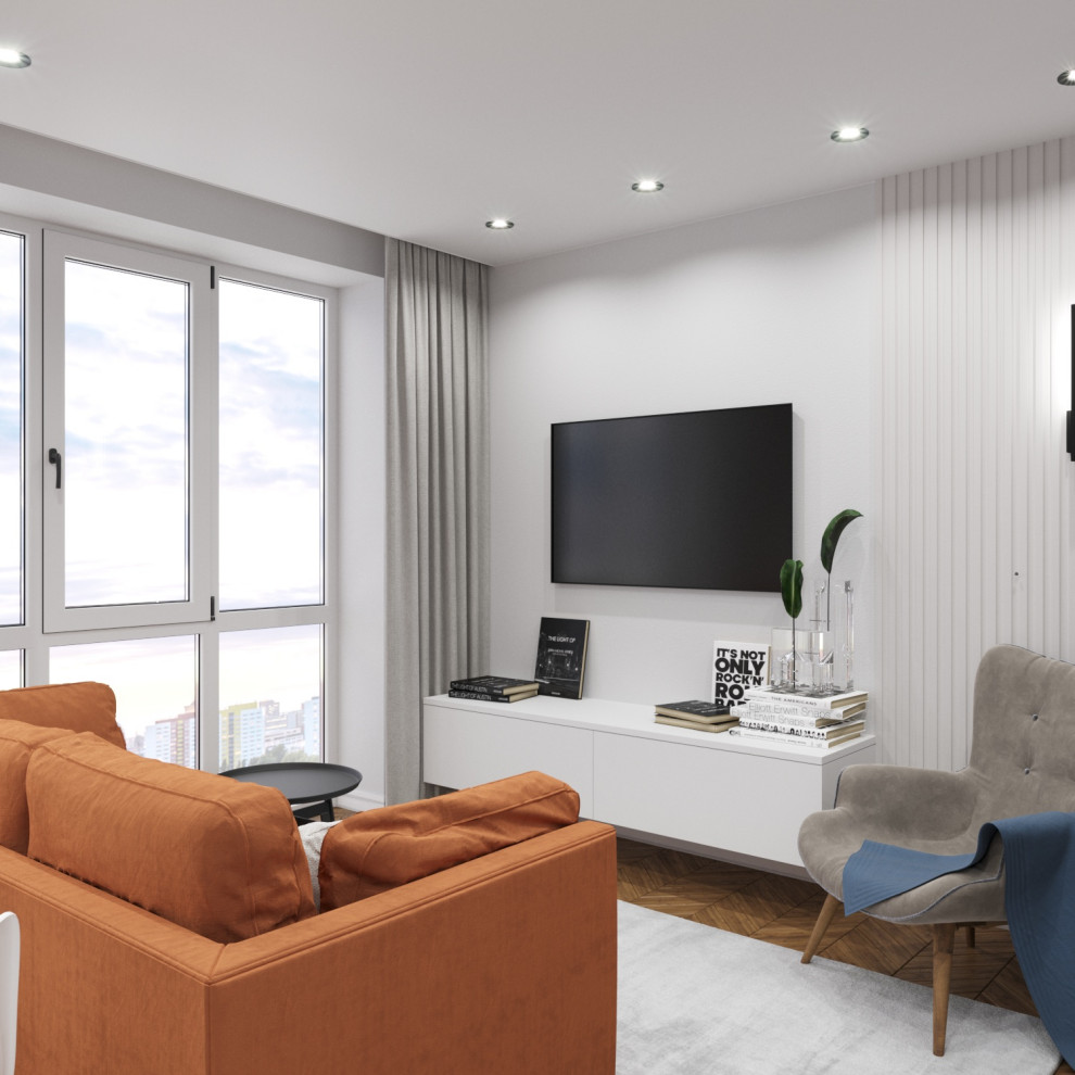 Обложка проекта: Однокомнатная квартира для молодой пары  ЖК "Дубрава"