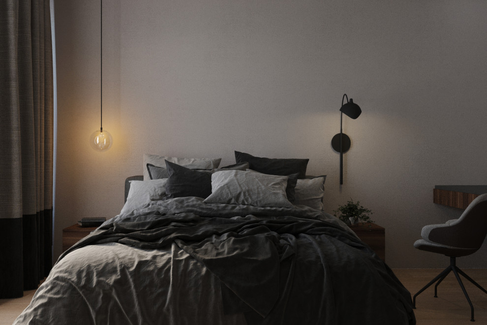 Однокомнатная монохромная квартира