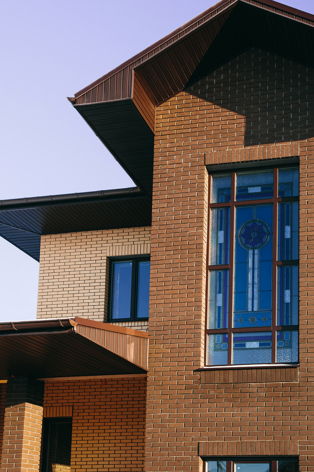 Витраж в лестничный марш