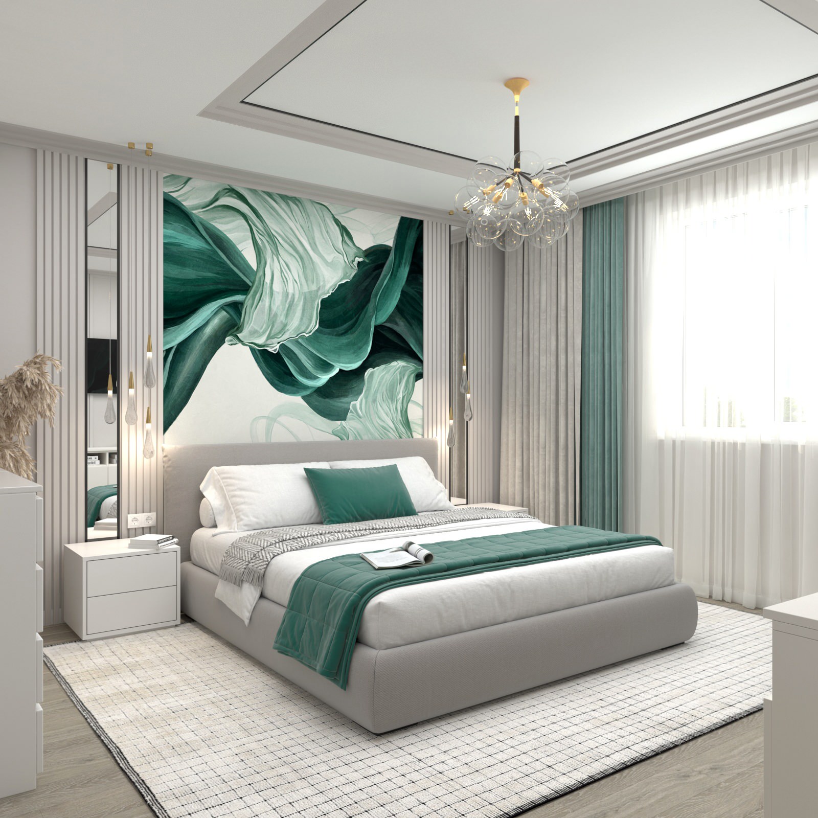 Обложка проекта: Спальня с ярким акцентом