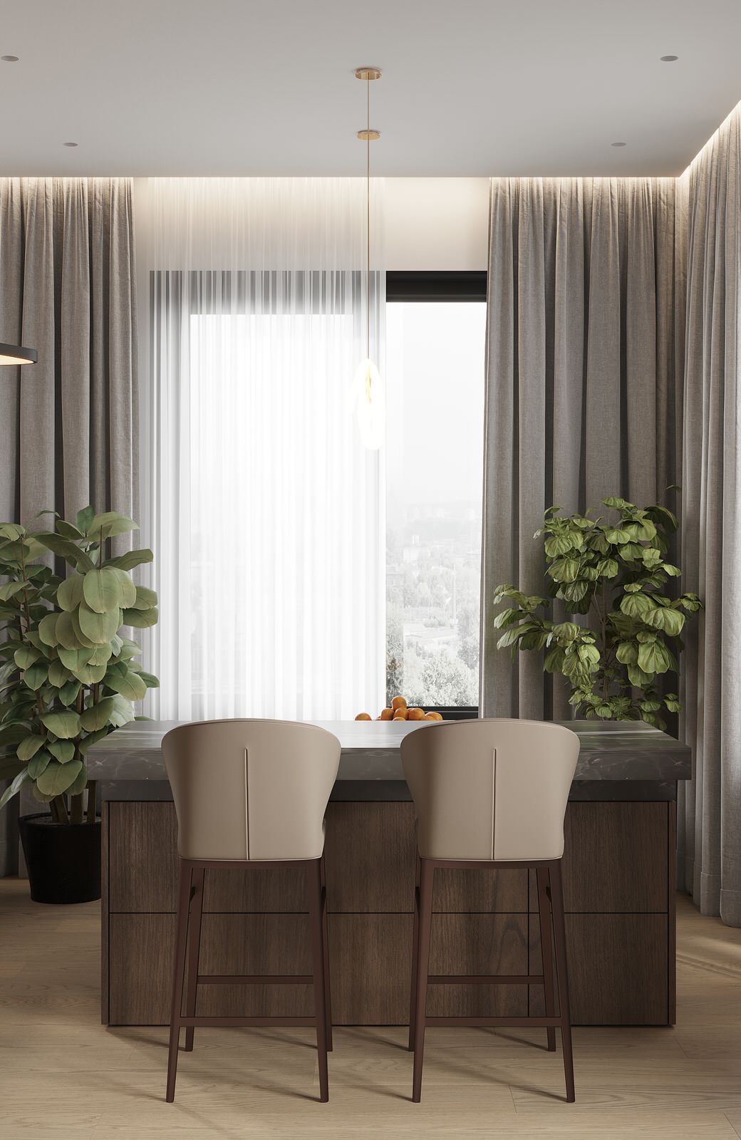 Трендовый интерьер в природных оттенках