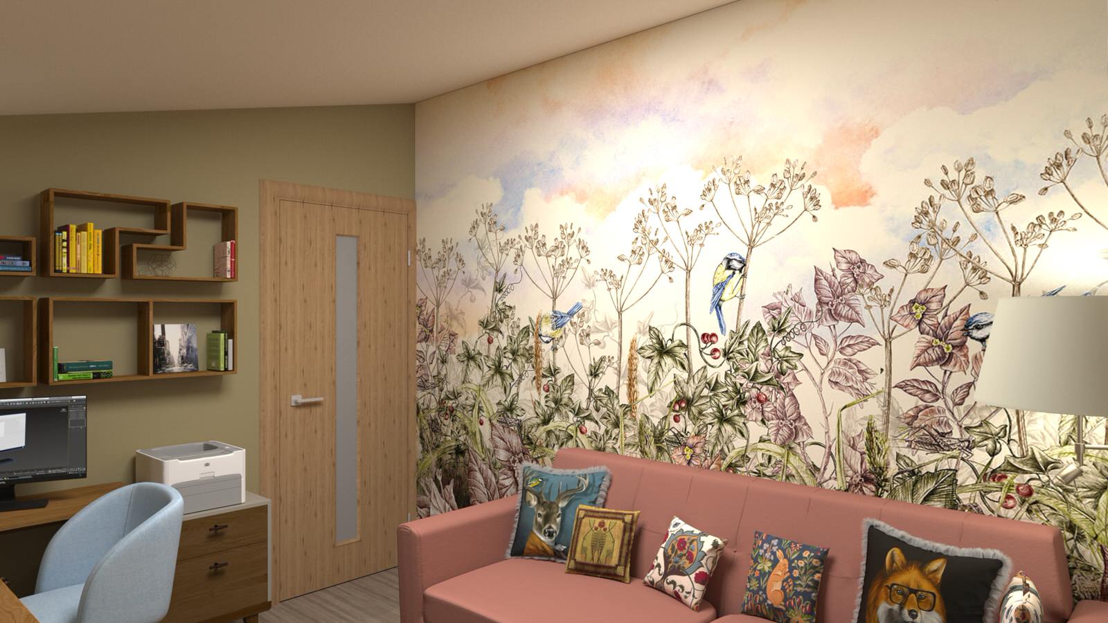 Обложка проекта: Кабинет загородного дома