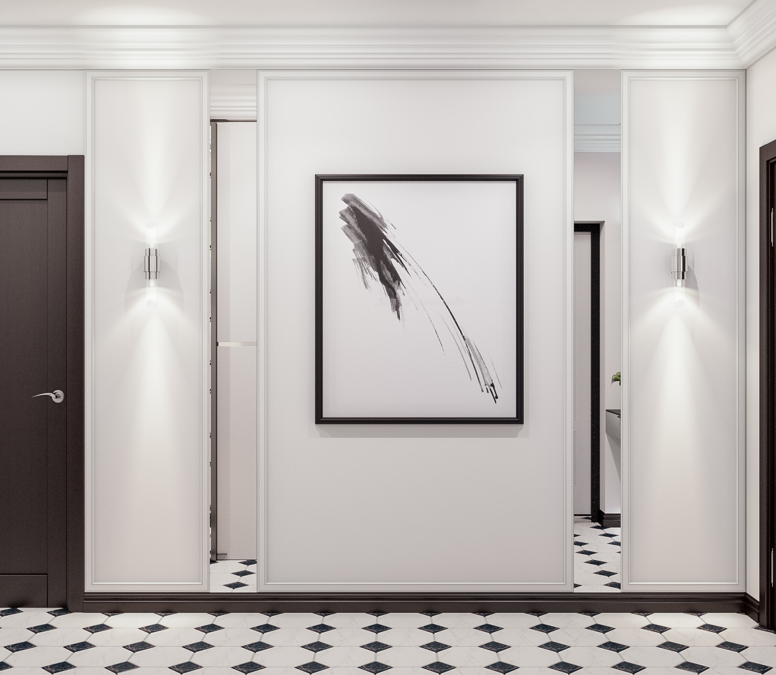 Современная квартира с элементами неоклассики