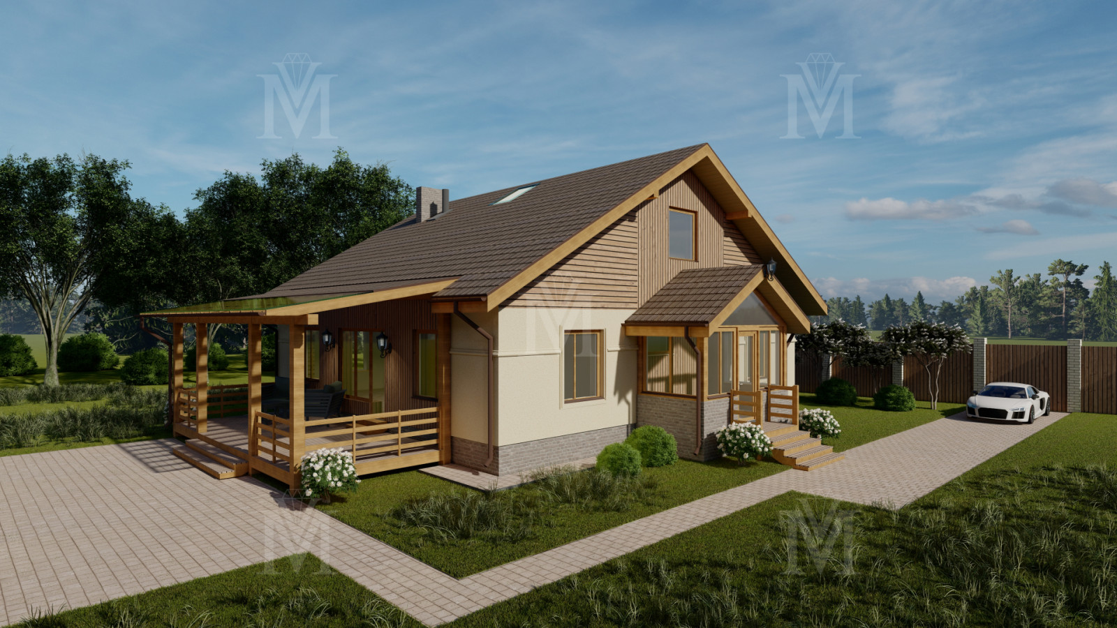 Обложка проекта: Коттедж по Васту 2022 г. Белоруссия