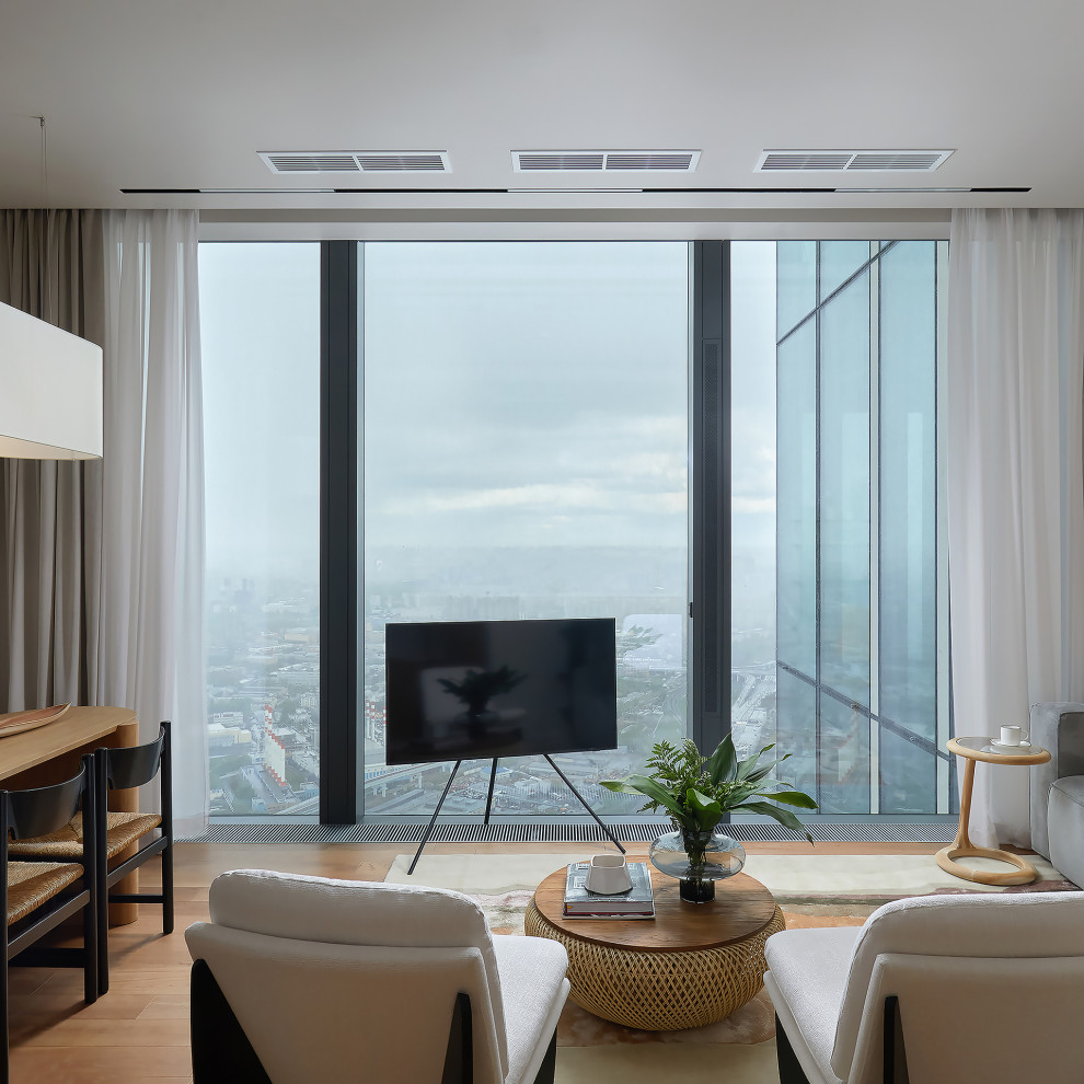 Квартира в Москва-Сити 2 (бежевое дерево)