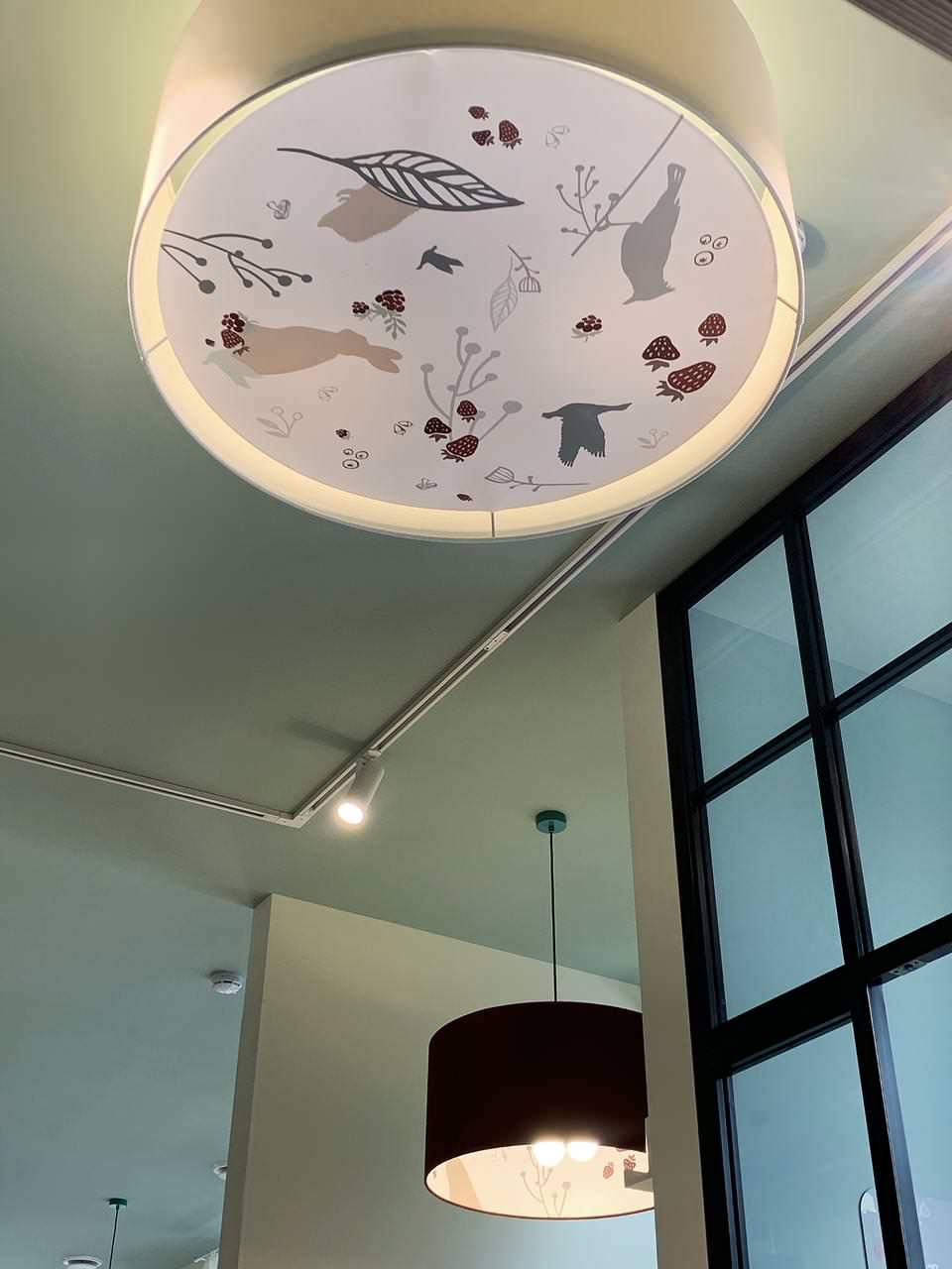 Абажуры из ткани на пластике