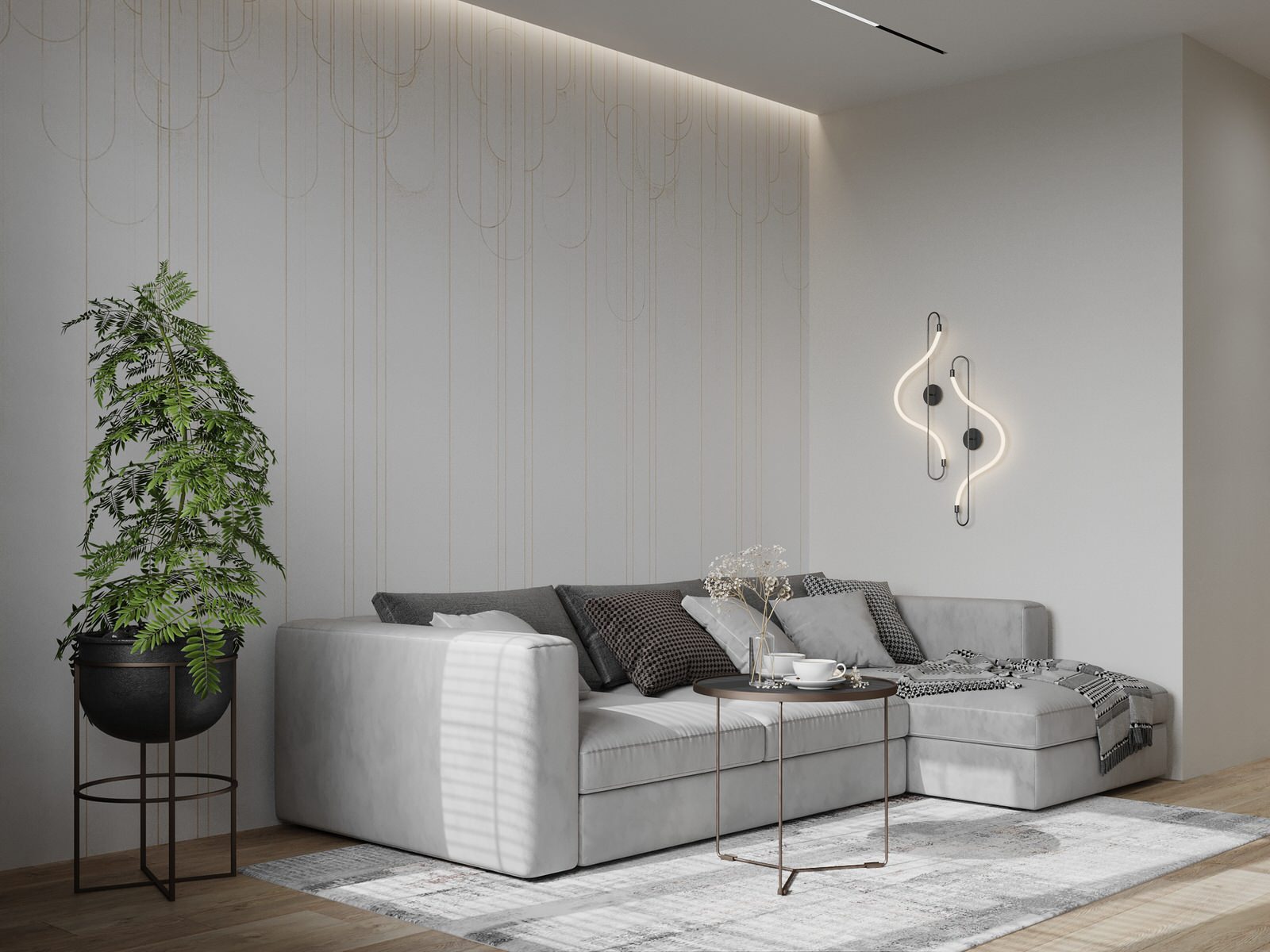 Проект 2х уровневой квартиры