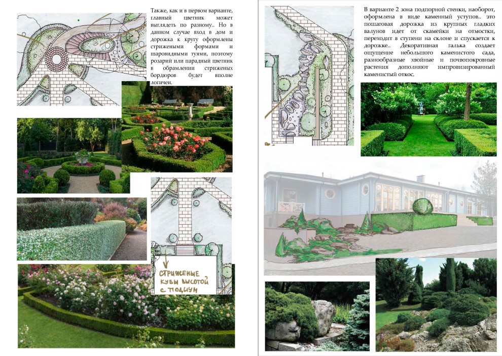 Эскизы. Второй вариант планировки. Аналоги и пояснения.