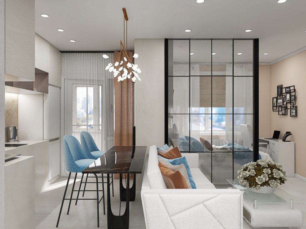 Однокомнатная квартира переделанная в студию