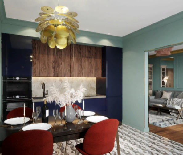 Обложка проекта: Кухня в  ЖК "Лучи"