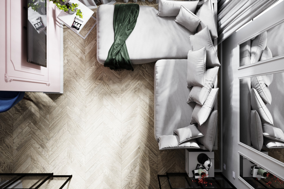 Квартира со стеклянной стеной.