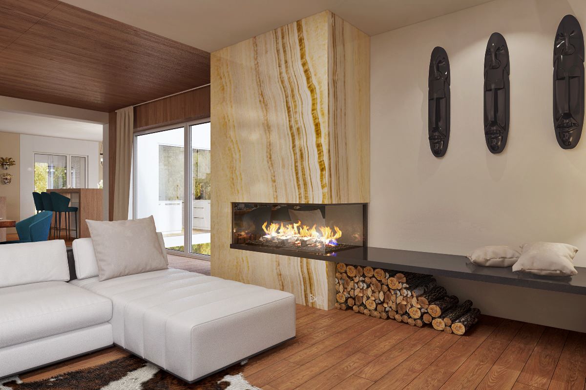 Дом в лесу для постоянного проживания.