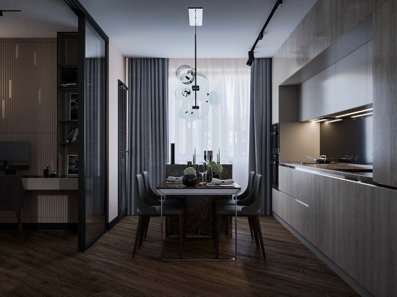 Двухкомнатная элитная квартира в итальянском стиле