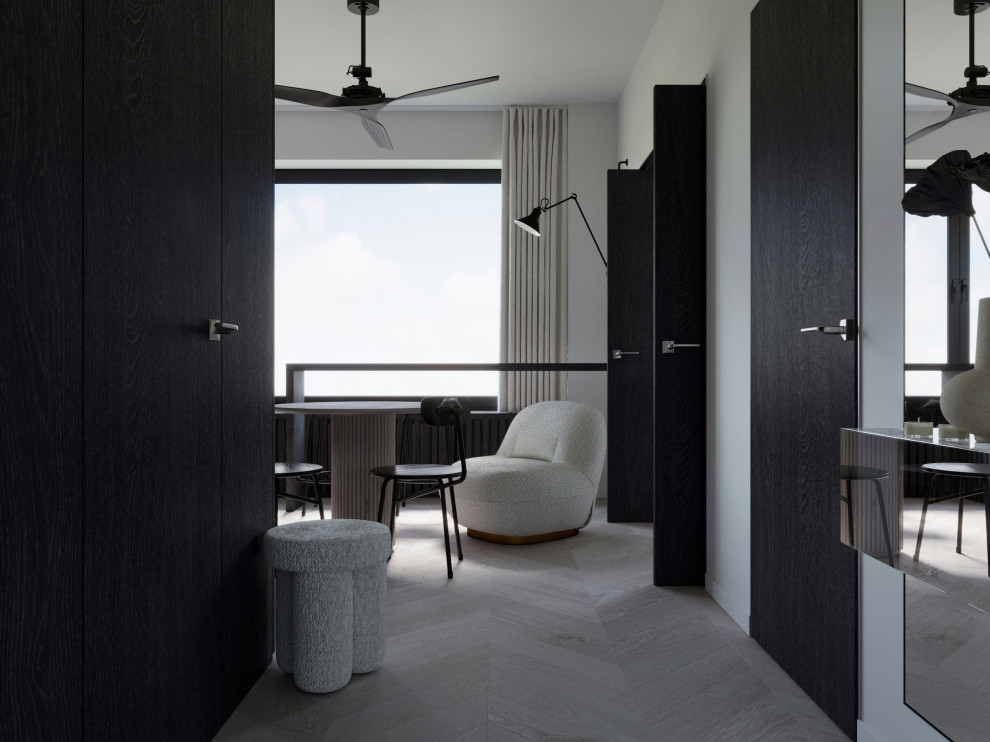 ЧЕРНО-БЕЛАЯ КВАРТИРА ДЛЯ ДЕВУШКИ