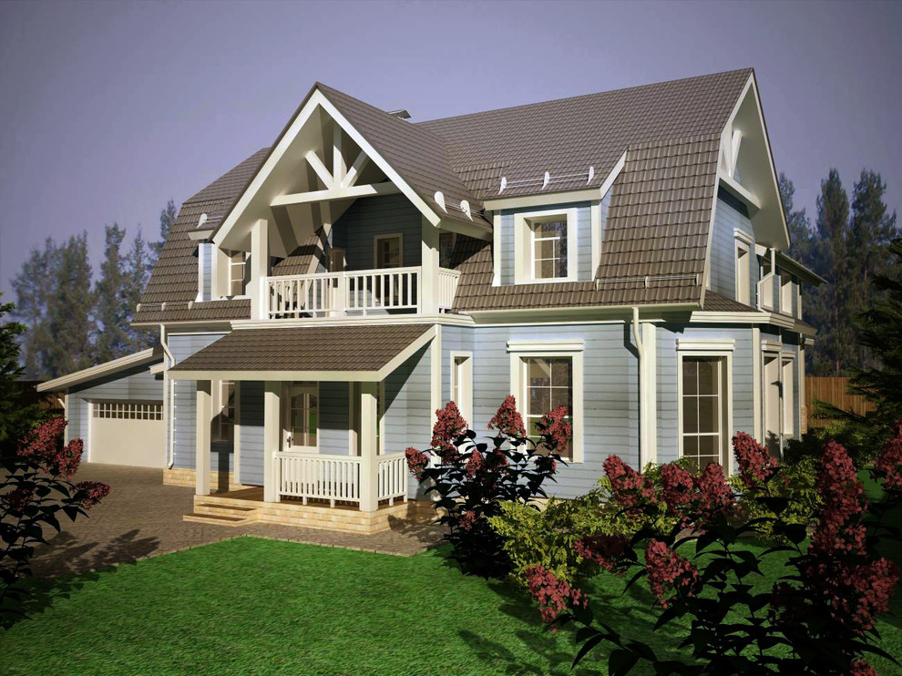 Обложка проекта: Коттедж в скандинавском стиле  в Ленинградской области