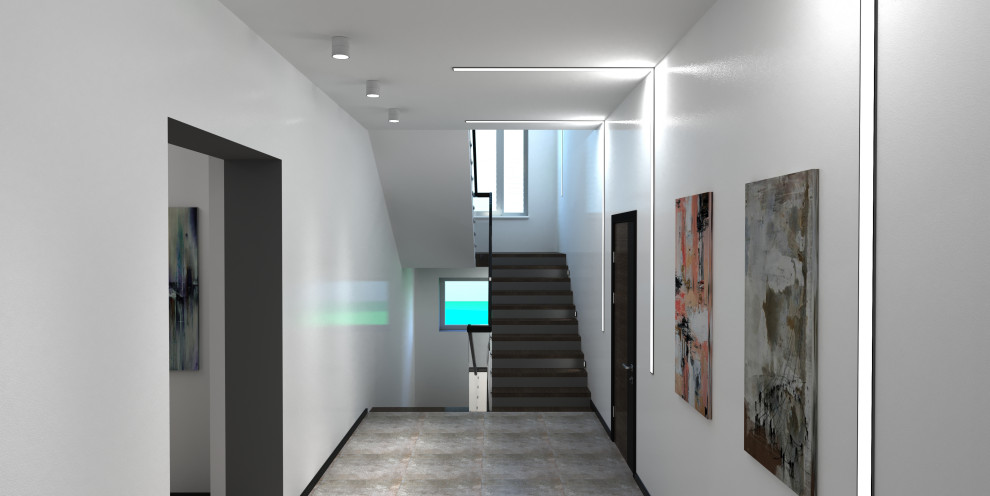 Коттедж в стиле хай тек