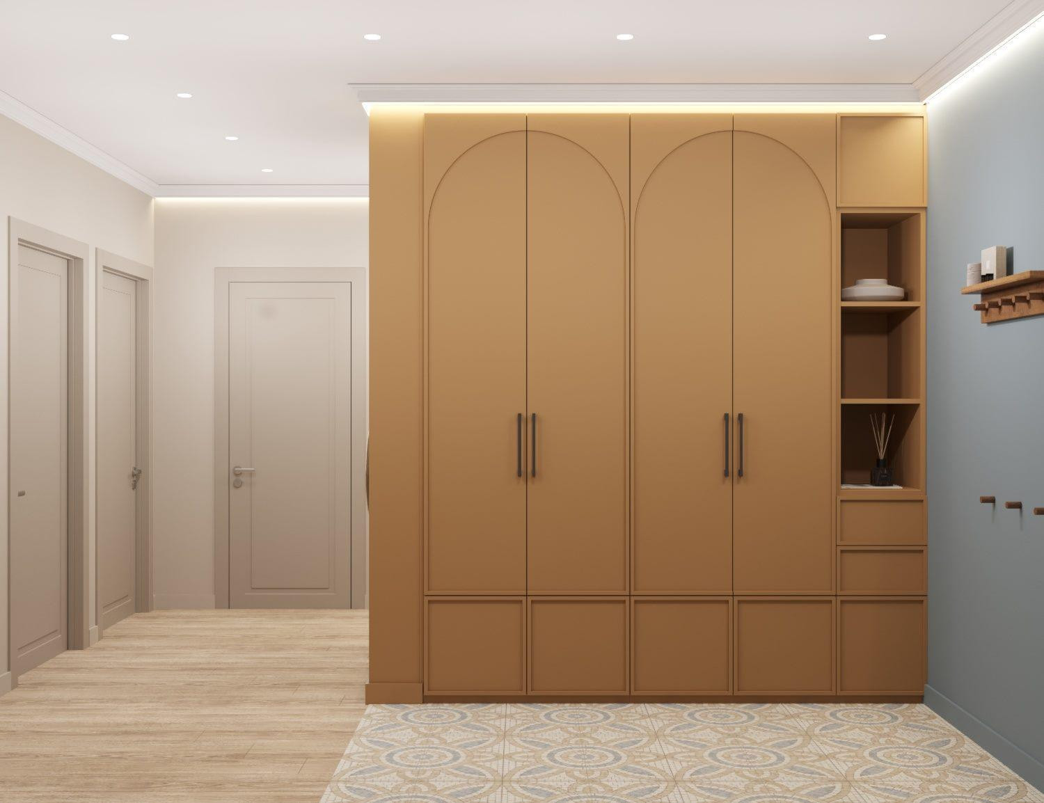 Яркая эклектичная квартира 85м2 в Новороссийске