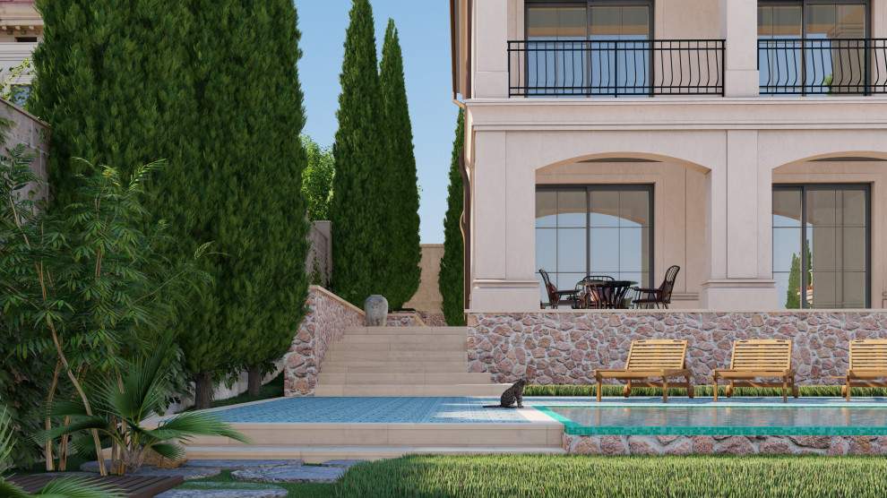Villa Magos. Проект дома в средиземноморском стиле в районе Алушты