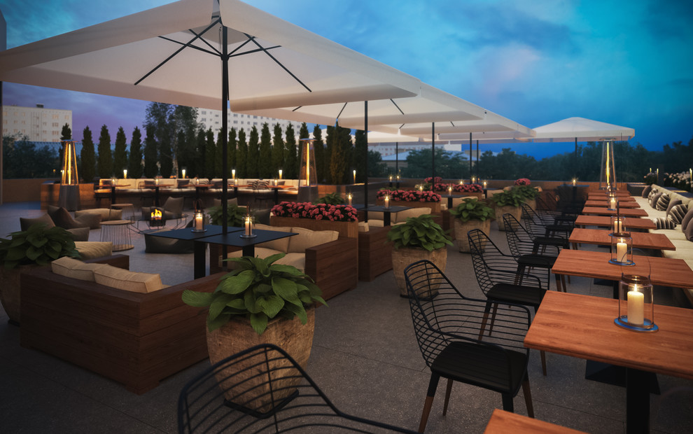 Обложка проекта: летняя терраса ресторана Локал