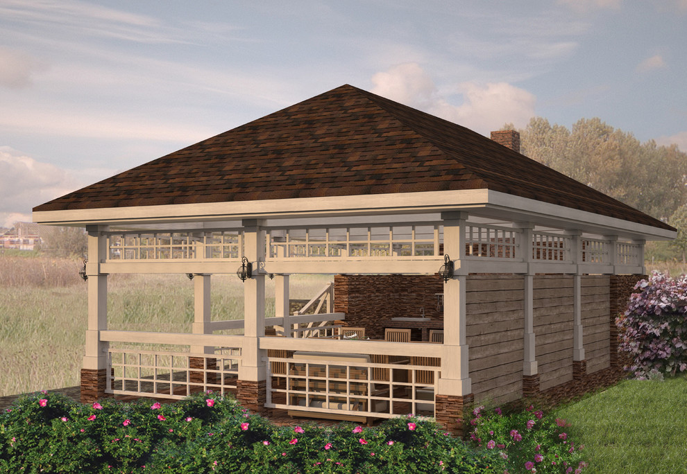 Беседка на загородном участке