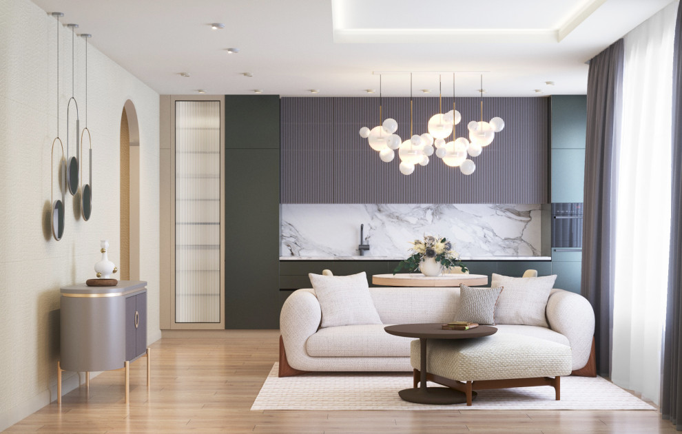 Дизайн-проект 3х-комнатной квартиры "Олива"