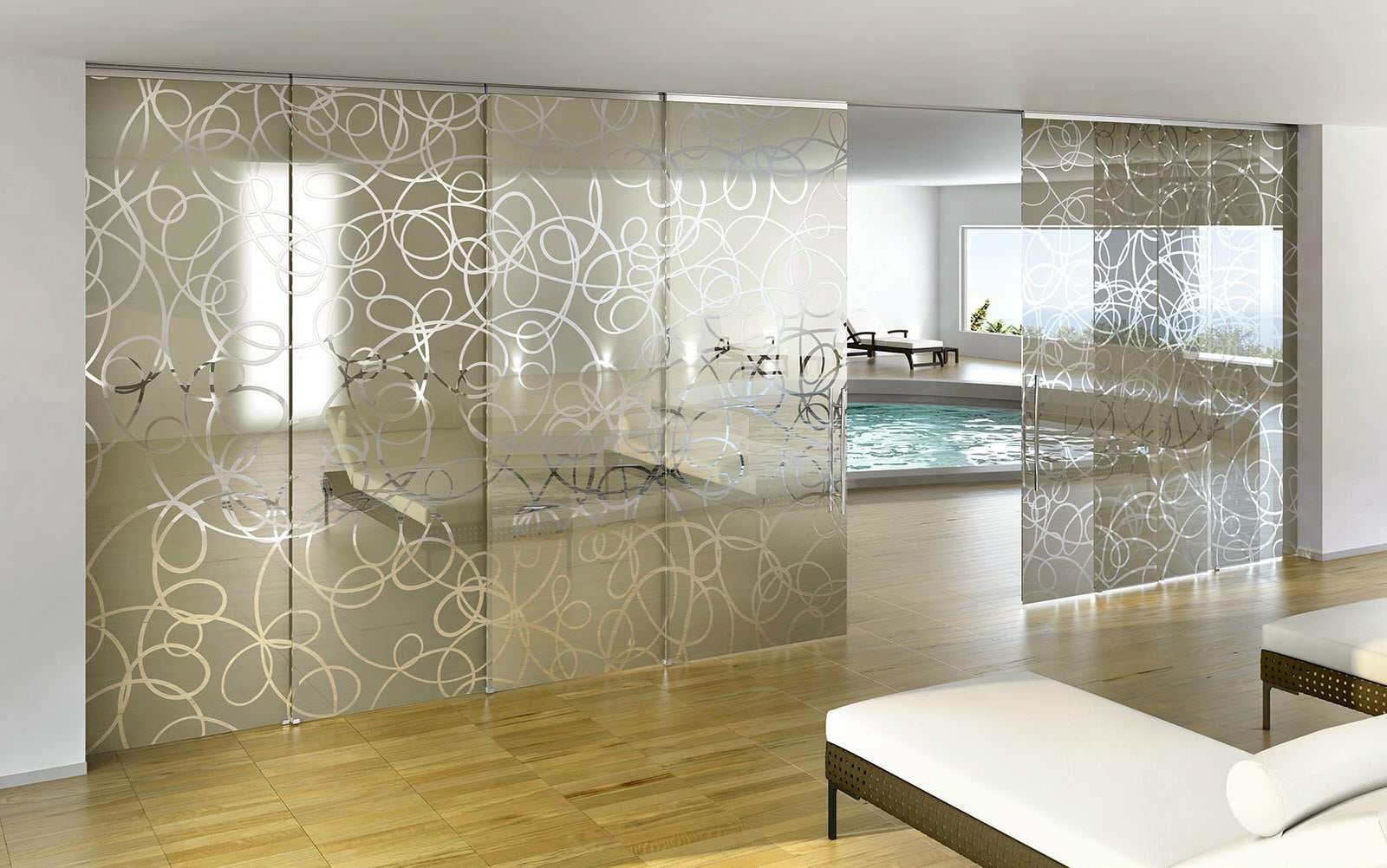 Перегородки из стекла