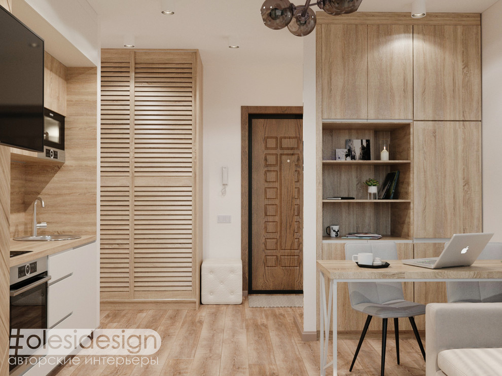 Интерьер квартиры-студии "Нордикхаус"