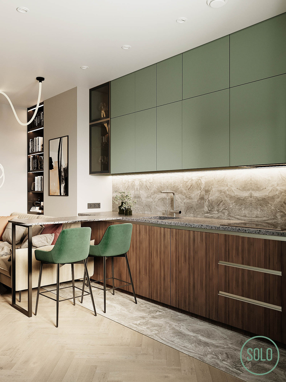 Современный интерьер для молодой семьи