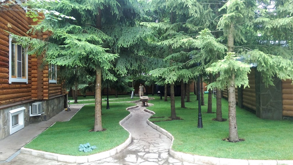 Укладка рулонного газона "под ключ"