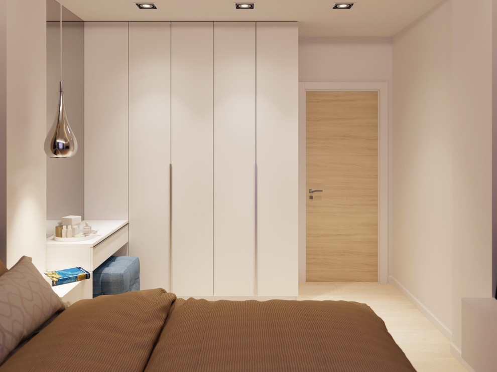 Светлая кварира с черными акцентами