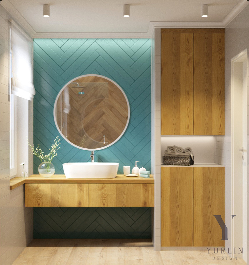 Дизайн проект кухни, гостиной и санузла