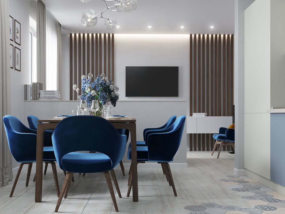 Объединенная кухня-гостиная